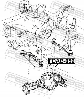 Втулка кріплення dyfernencjału fdab-059 febest Доставка