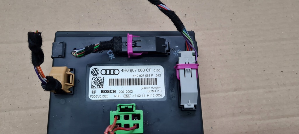 фото №5, A6 c7 4g модуль блок управления комфорта 4h0907063cf a7 4g