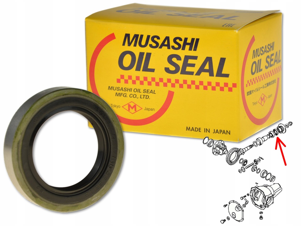 фото №1, Mitsubishi space gear 94- сальник мост перед