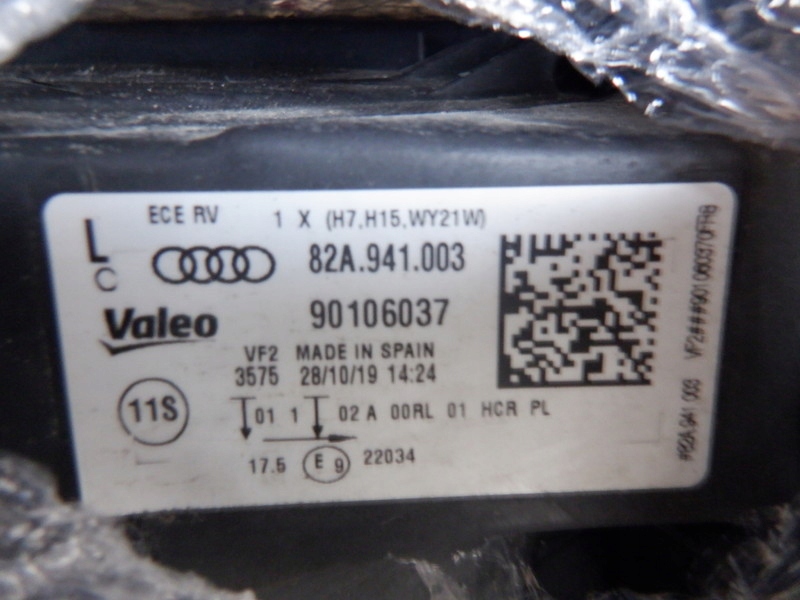 фото №14, Audi оригінальний номер 82a941003 фара