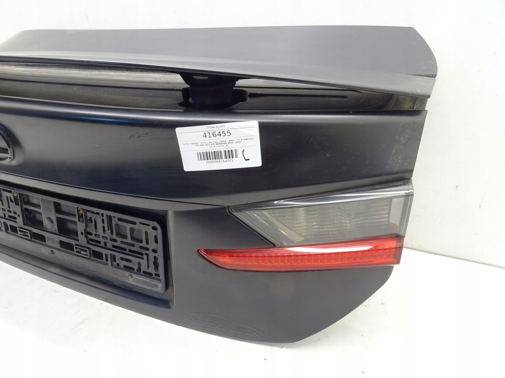 фото №5, Кришка багажника задня задня lexus rc f rcf rc-f 14-22 czarna