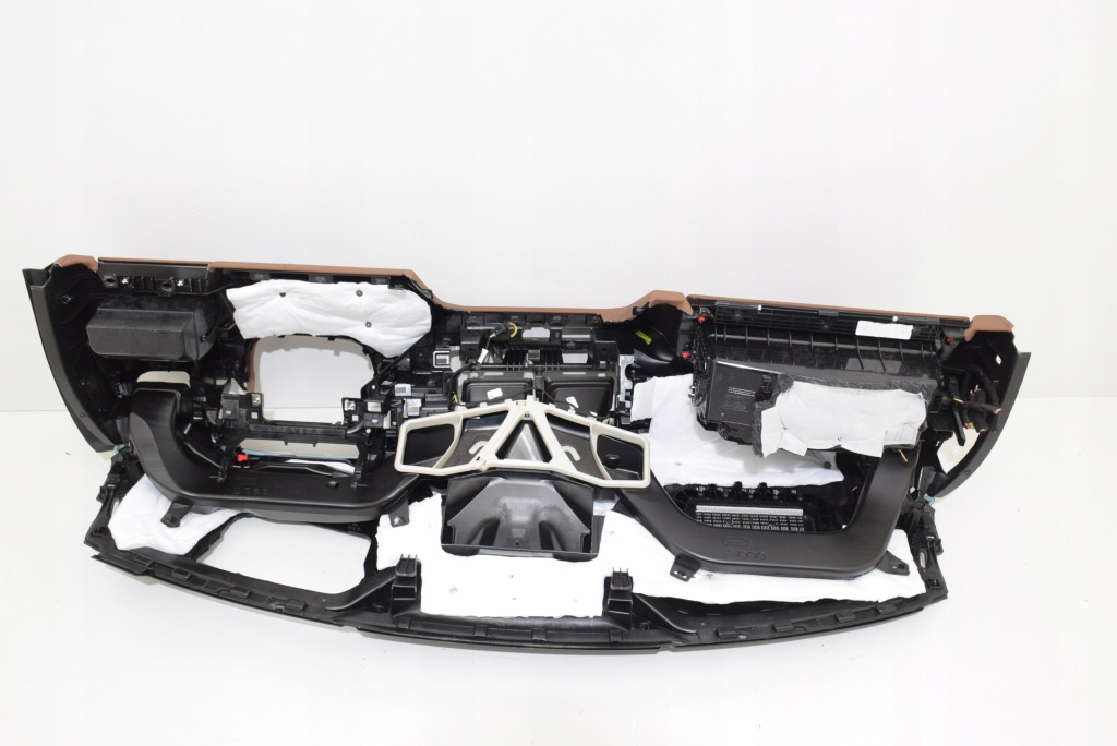 фото №15, Bmw x5 g05 x5m f95 lci lift панель приладів приладова консоль шкіра hud tarumabraun