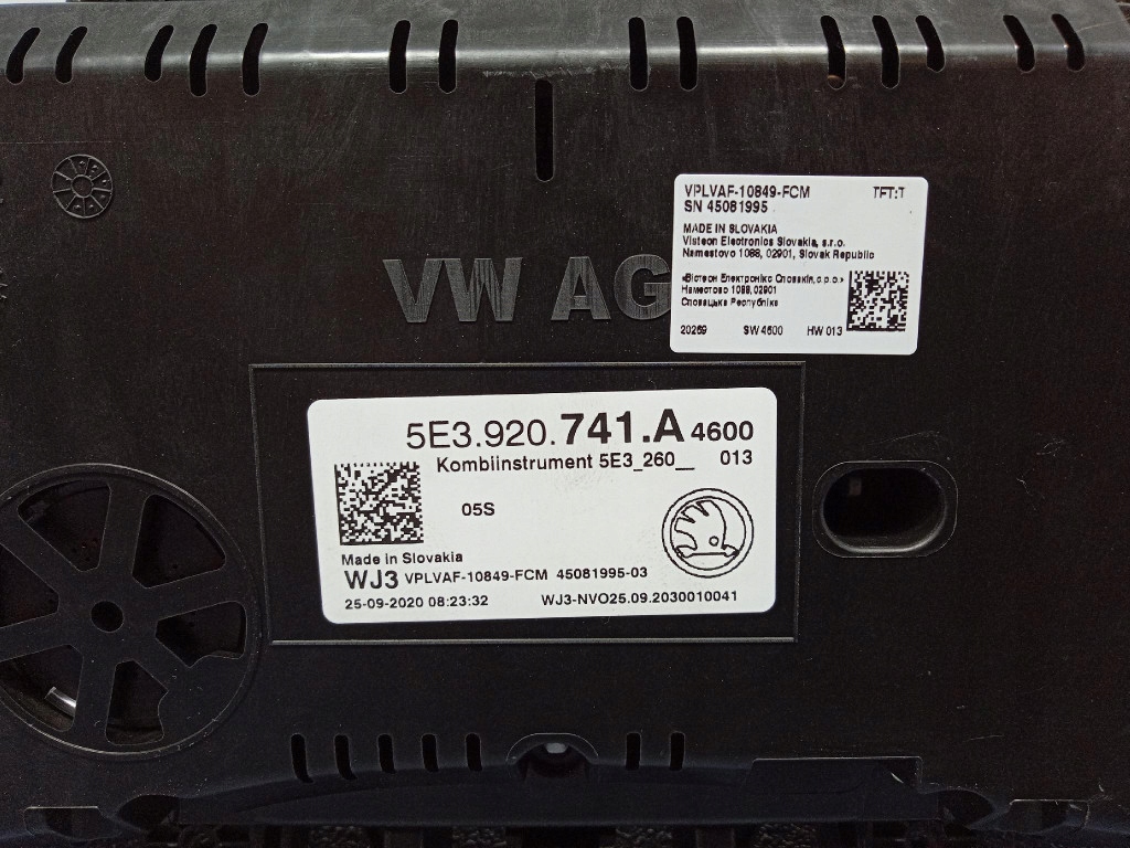 фото №5, Skoda octavia iv 2.0 tdi приборы счетчик eu 5e3920741a