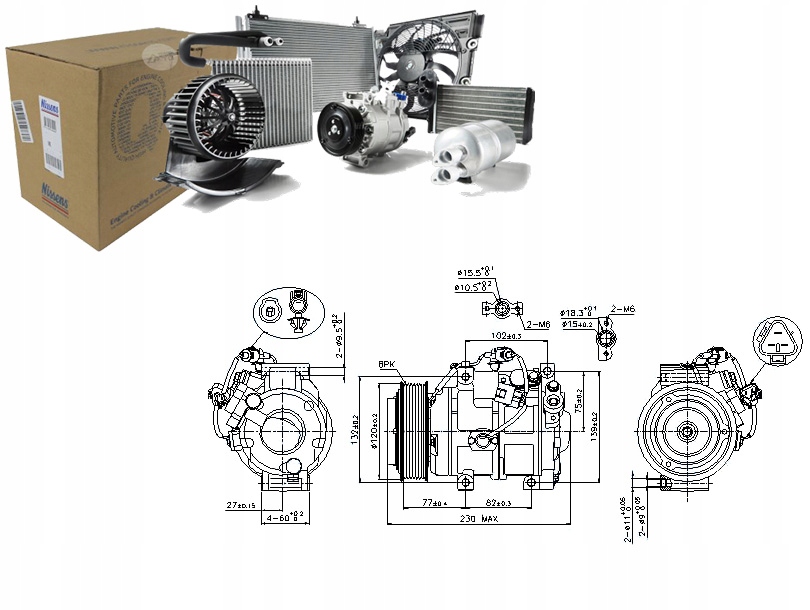 фото №1, Nissens компресор кондиціонера lexus lx