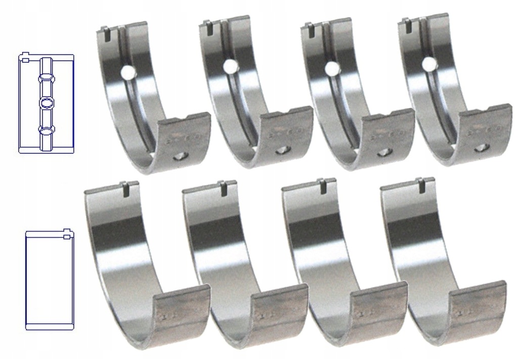 фото №1, Вкладиші головні lancia thema 3.0 d crd cdi v6