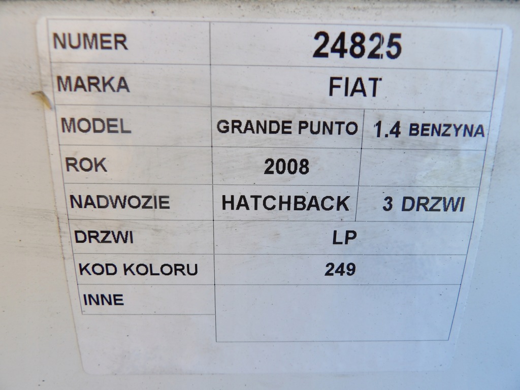 фото №8, Fiat grande punto дверь передние левая lak. 249 hb 3d