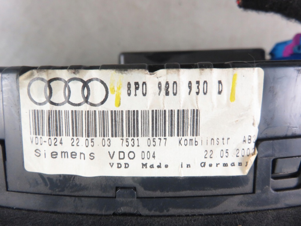 фото №8, Лічильник audi a3 8p 1.6 8p0920930d