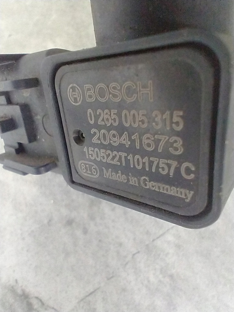 фото №6, Датчик тиску opel 1,4t 0265005315 13431874