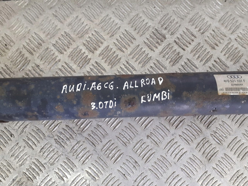 фото №3, Wał привідний 4x4 audi a6 c6 allroad 3.0 tdi