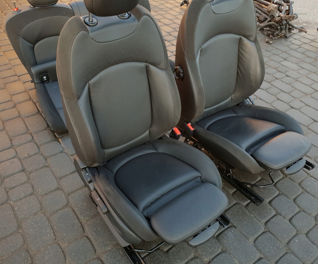 Середина салон оббивка сидіння заднє сидіння обшивки шкіра jcw mini f54 f55 56 kpl Недорого