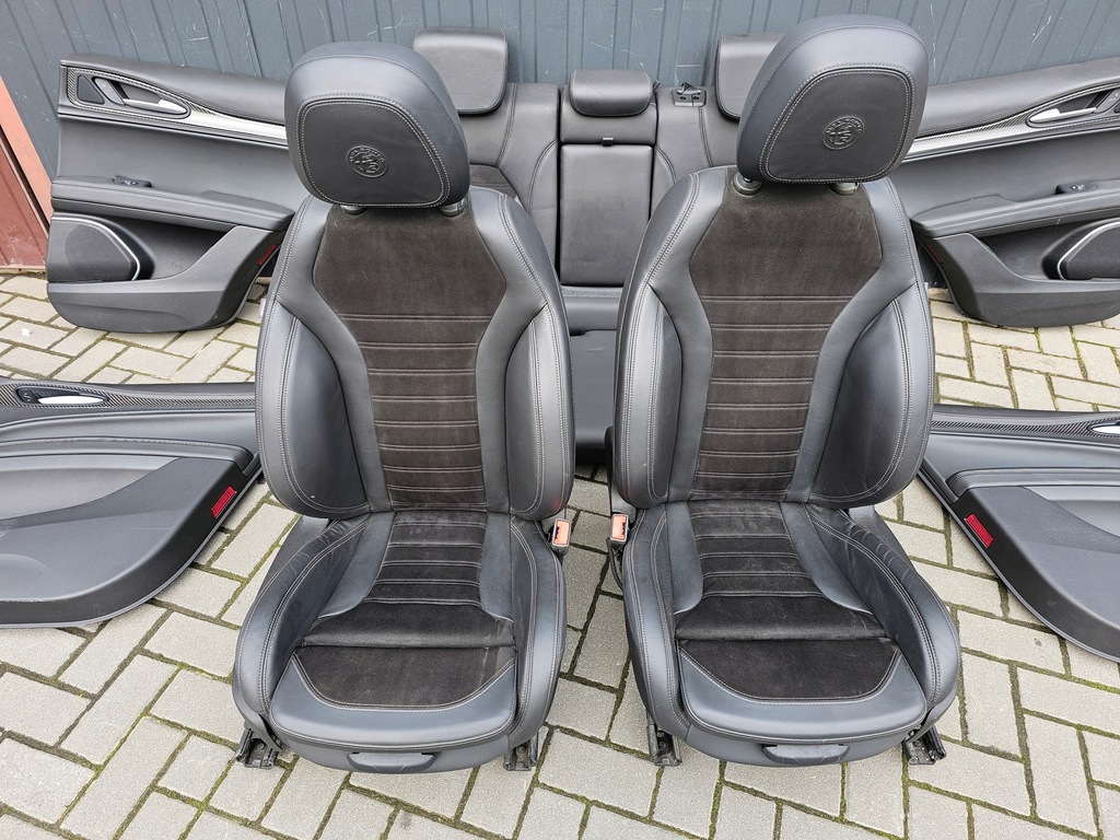 фото №9, Alfa romeo stelvio qv сидіння сидіння сидіння заднє сидіння обшивки середина