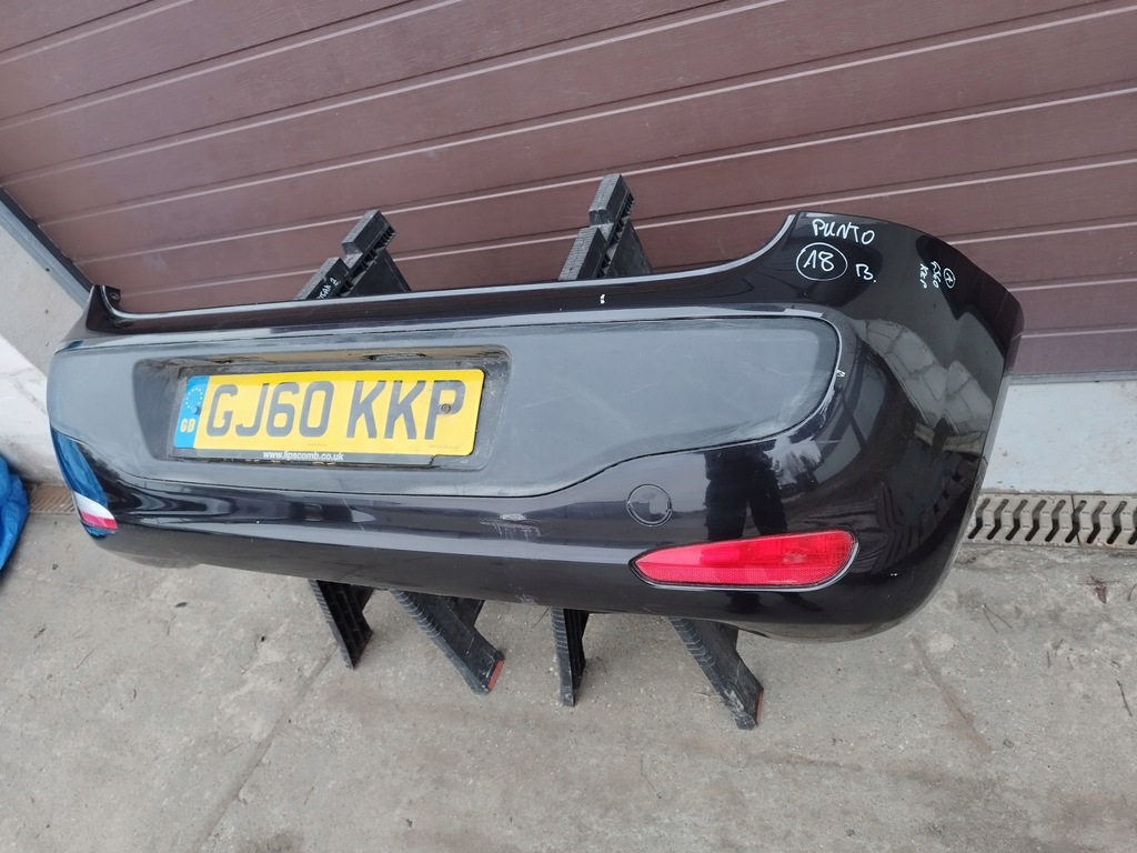 фото №7, Бампер задня задній fiat punto evo 3d 3 двері lata 2009-2012 kompletny 750/a