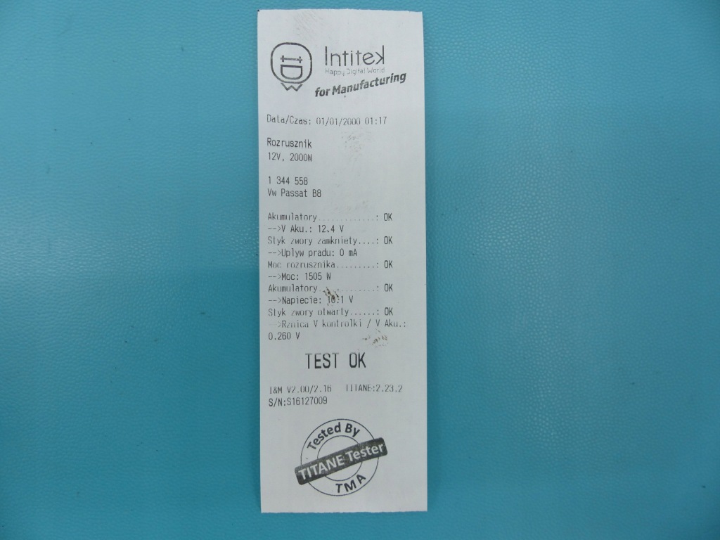 фото №6, Test стартер vw passat b8 02m911024s 2.0 tdi