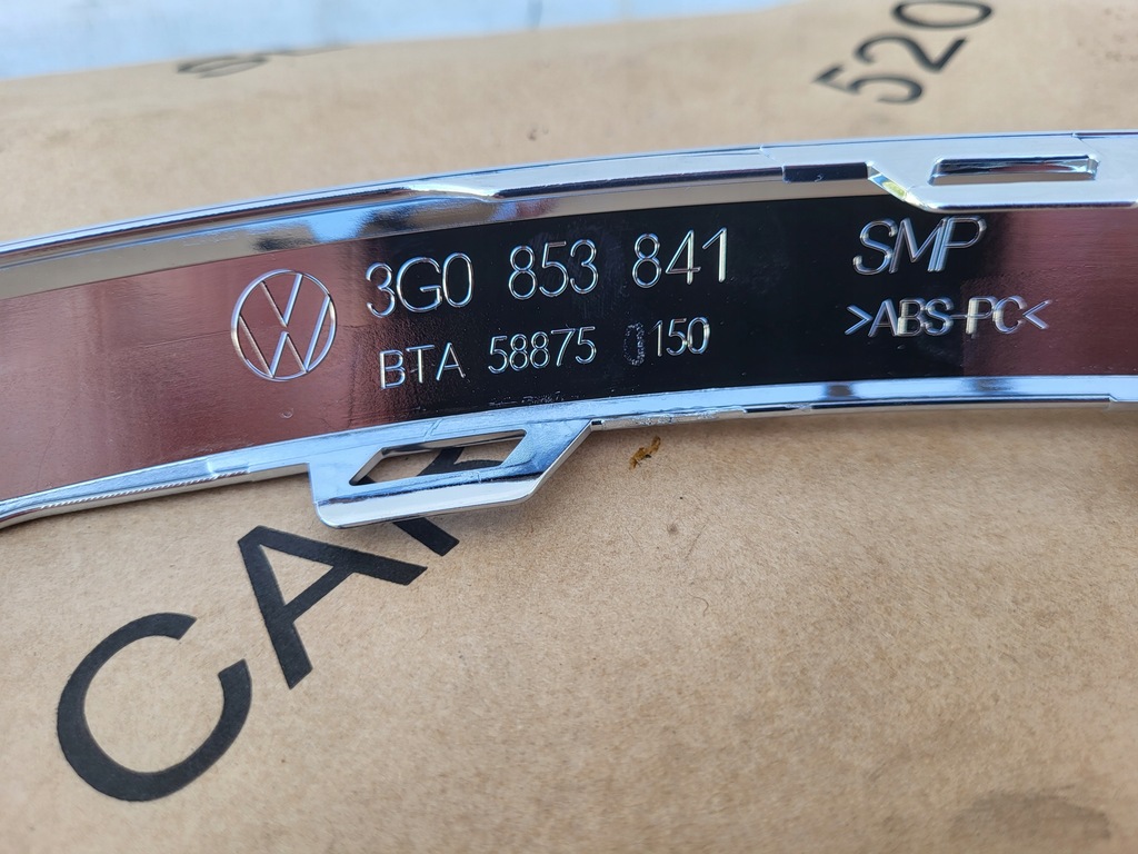 фото №9, Молдинг хром бампера задняя vw passat b8 3g0853841