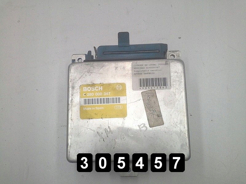 фото №1, 1990 citroen xm ecu 0280000347