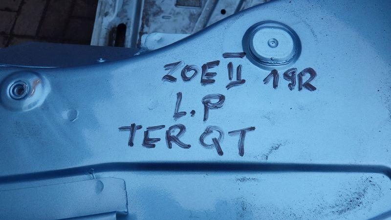 фото №13, Четверть лонжерон левый перед terqt renault zoe ii 654833942r