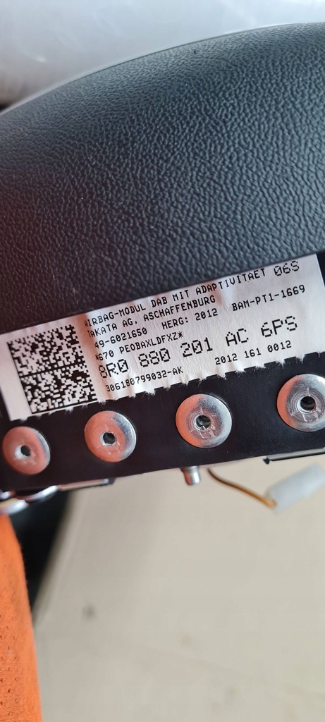 фото №14, Q5 8r подушка руля воздушная подушка безопасности sline 8r0880201ac