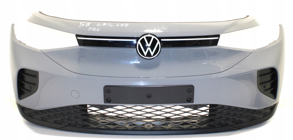 фото №1, Vw id.4 бампер передний решётка радиатора led pdc новый kpl
