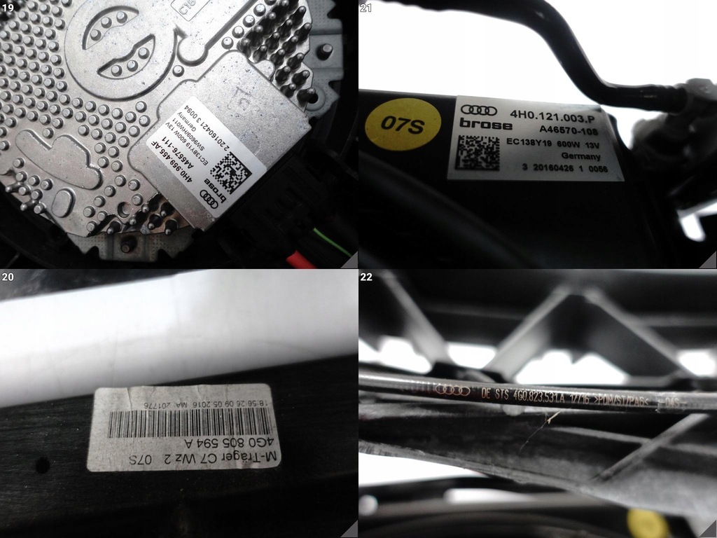 фото №11, Audi rs7 rs6 c7 4g8 4.0 tfsi усилитель pas радиатор вентилятор 340 km