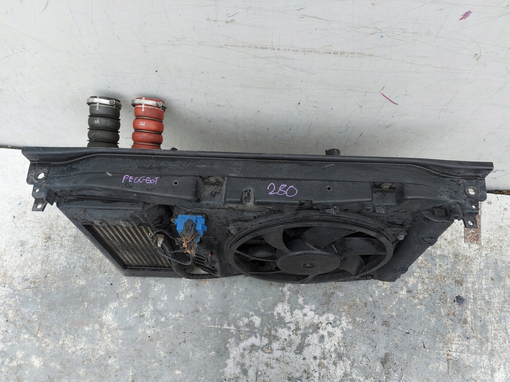 фото №6, Peugeot 3008 1 09- 1.6 thp pas передний радиатор вентилятор