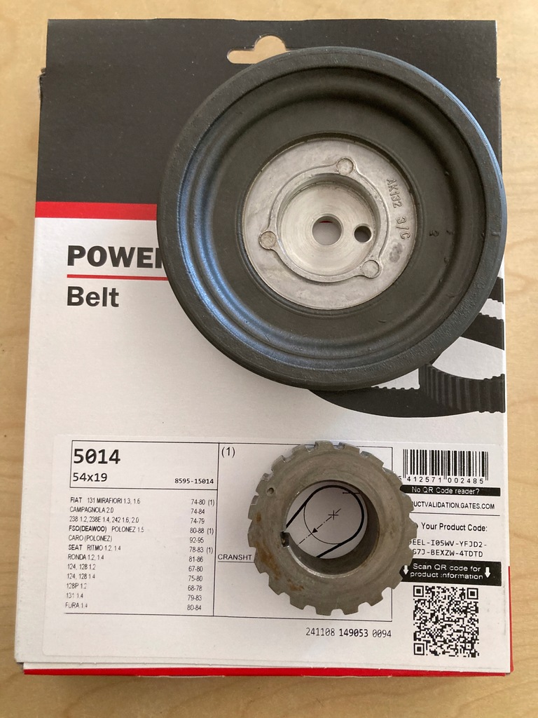 фото №5, Грм kompletny колеса розподільного валу ремінь розподільного валу fso polonez новий оригінал