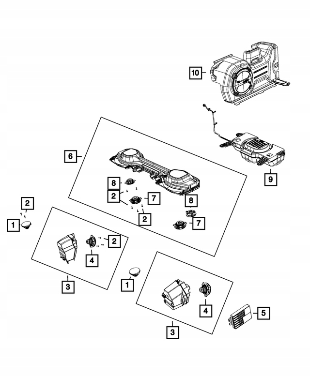 фото №5, Динамик задний вуфер jeep wrangler jl 2018+
