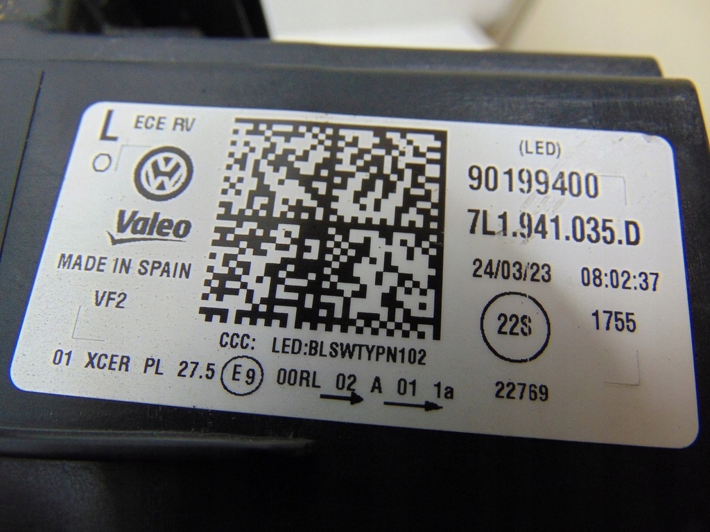 фото №15, Лампа левая перед vw transporter t6 lift europa 7l1941035d