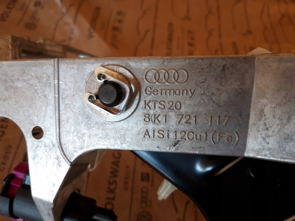 фото №6, Audi a5 8t a4 q5 педалі gaz гальмо каркас комплект