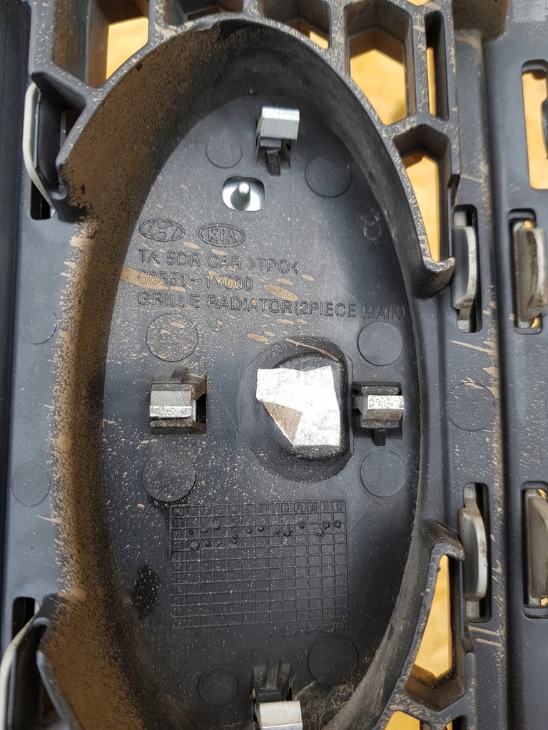 фото №9, Kia picanto ii 11- решётка радиатора решётка радиатора решётка бампера перед 86351-1y000