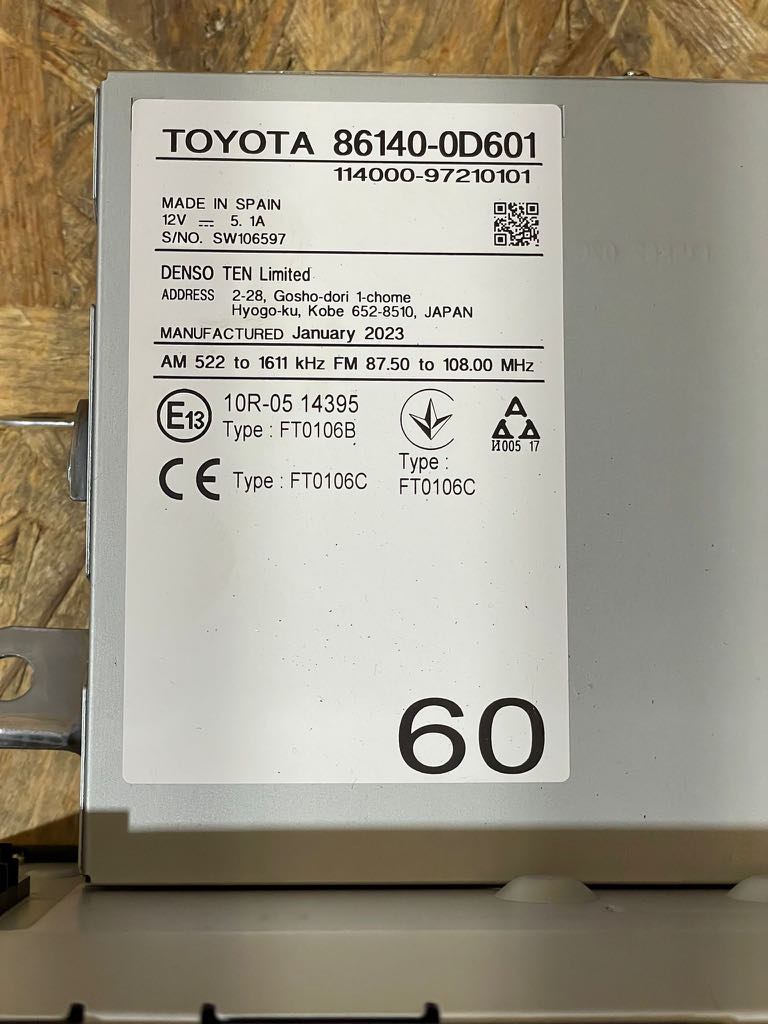 фото №5, Радіо навігація дисплей toyota yaris cross 23r 86140-0d601 оригінал