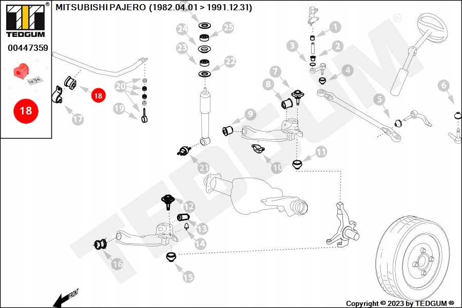 фото №15, Tedgum 00447359 подвеска, стабилизатор