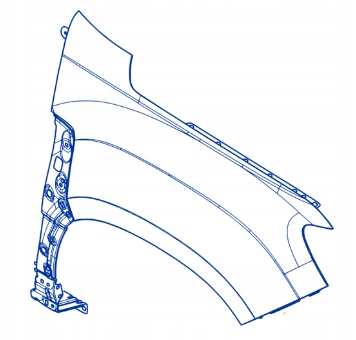 фото №1, Крыло правый передний dacia duster ii