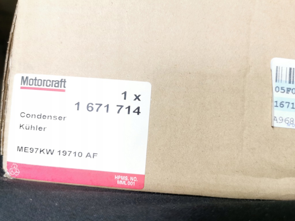 фото №10, Радиатор кондиционера ford ka mk1 оригинальный номер 1671714