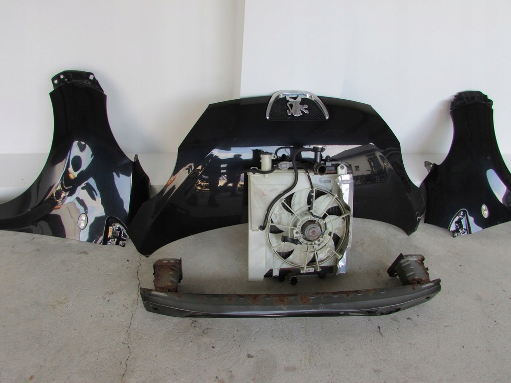 фото №6, Бампер передній перед капот балка крила peugeot 107 ezx