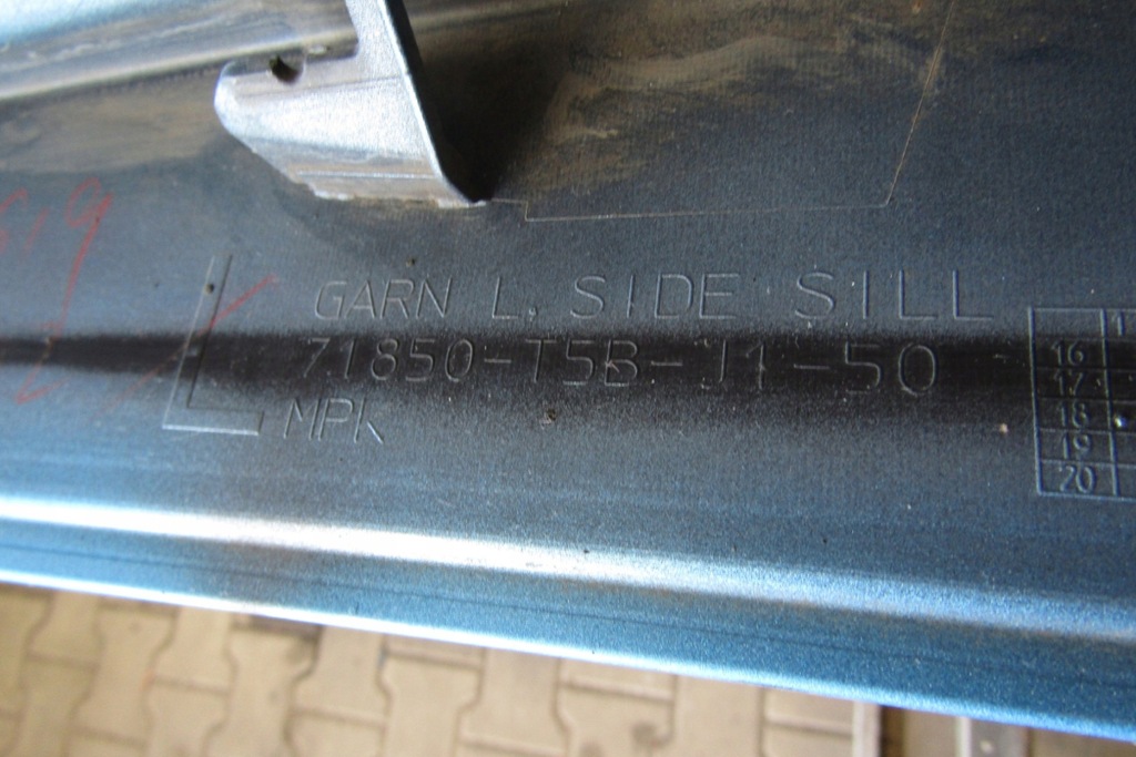 фото №9, Молдинг порог левая honda jazz fit gt sport 15- gk