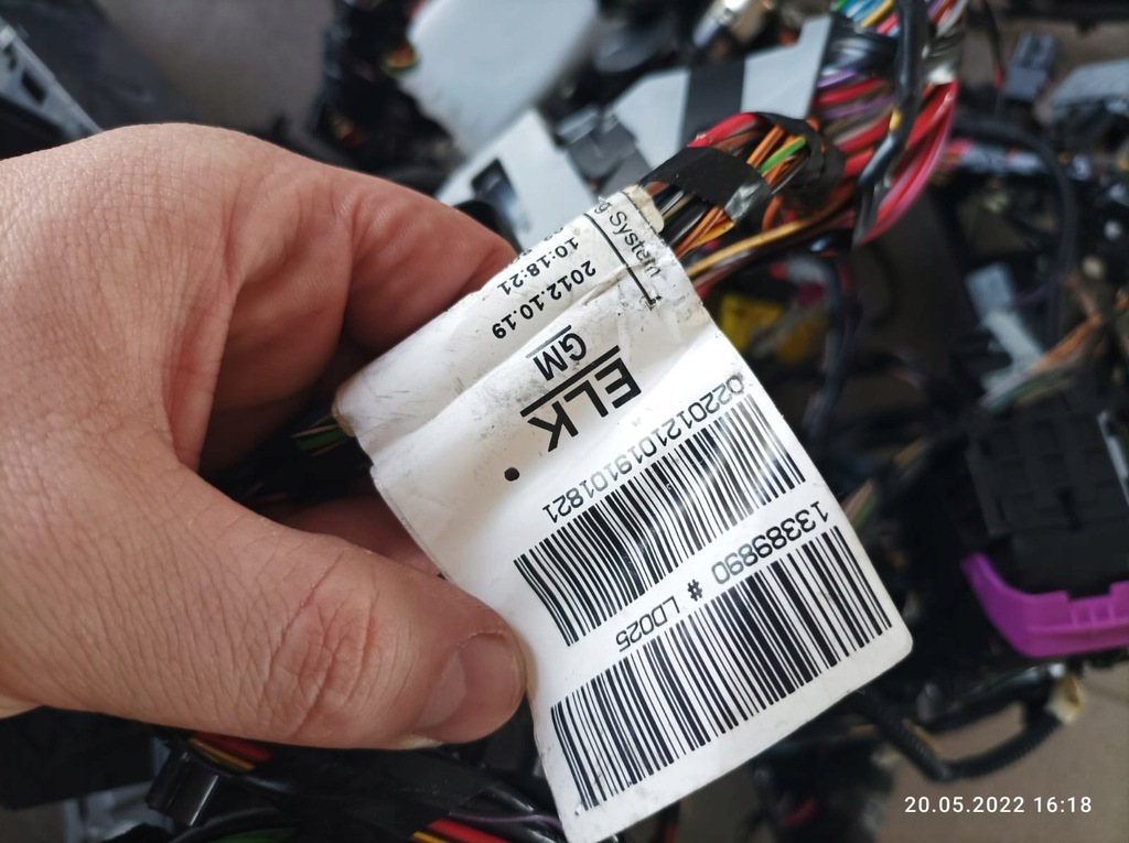 фото №6, Электропроводка электрическая opel zafira c 2.0 d 13 rok