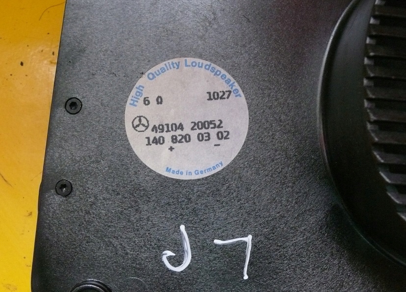 фото №3, Динамік динаміки двері лівий перед mercedes w140