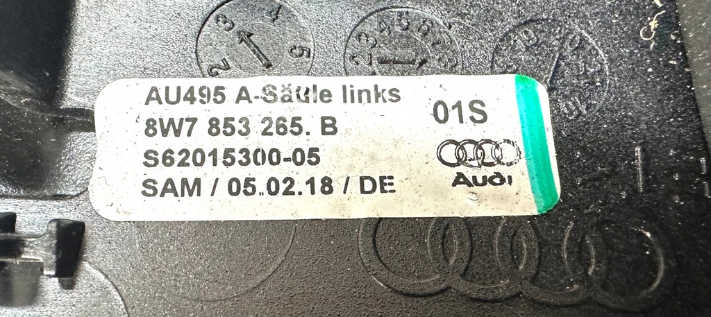 фото №9, Audi a5 8w cabrio защита стойка хром левая 8w7853265b