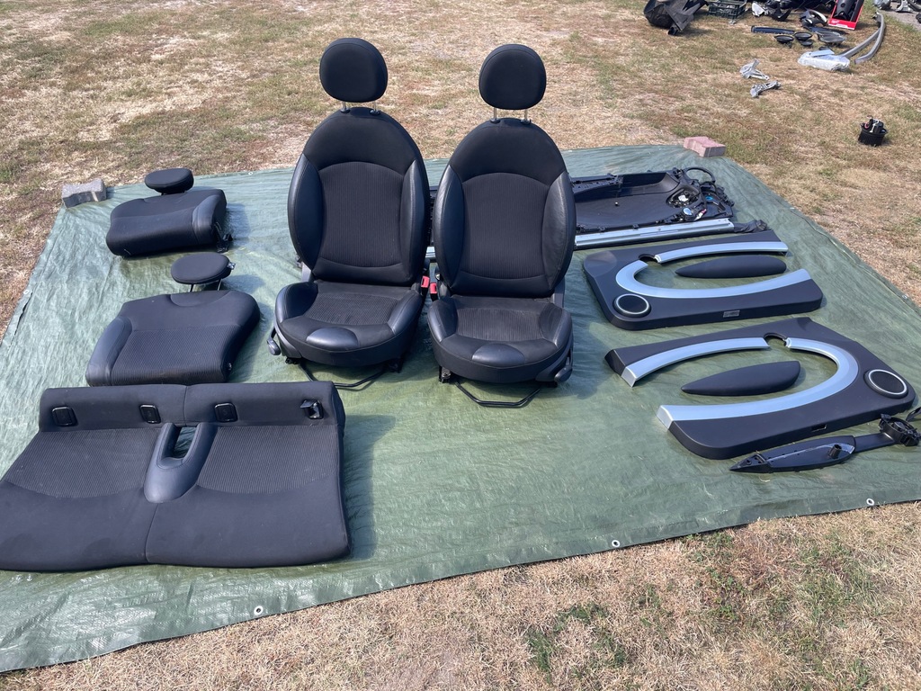 фото №1, Mini cooper s r56i сиденья заднее сиденье подогрев обшивки кожа комплект europa