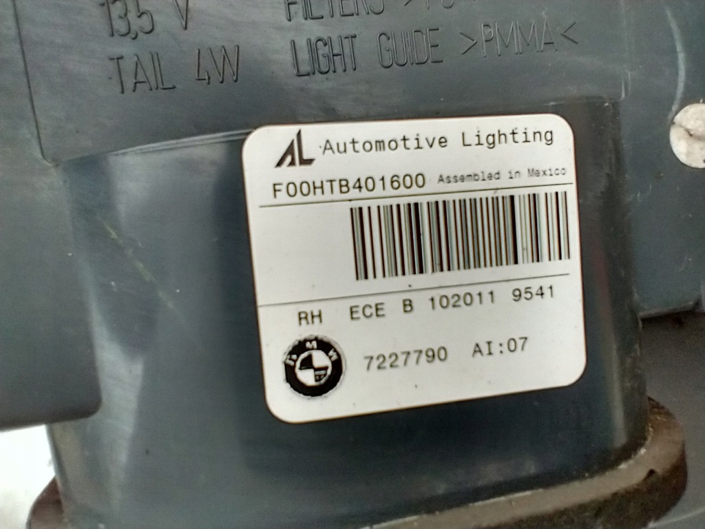 Bmw x5 e70 lci рестайлінг  фара led правий задній правий задня 7227790 Оригінал