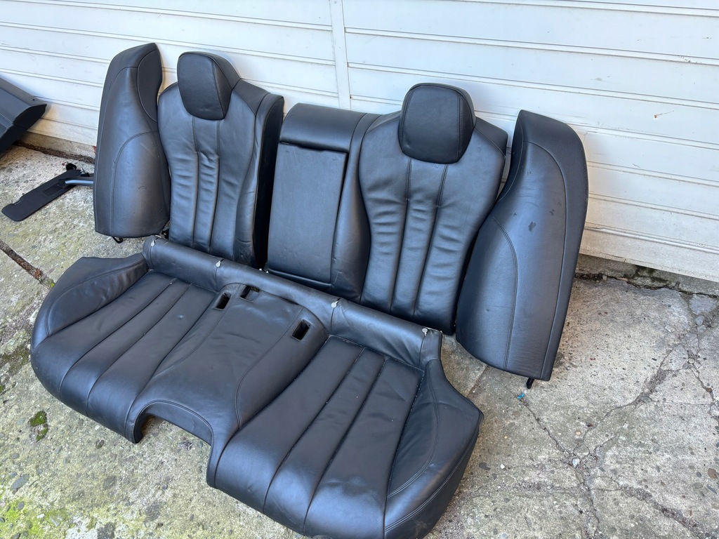 фото №13, Bmw 6 f06 gran coupé сиденья заднее сиденье czarna кожа