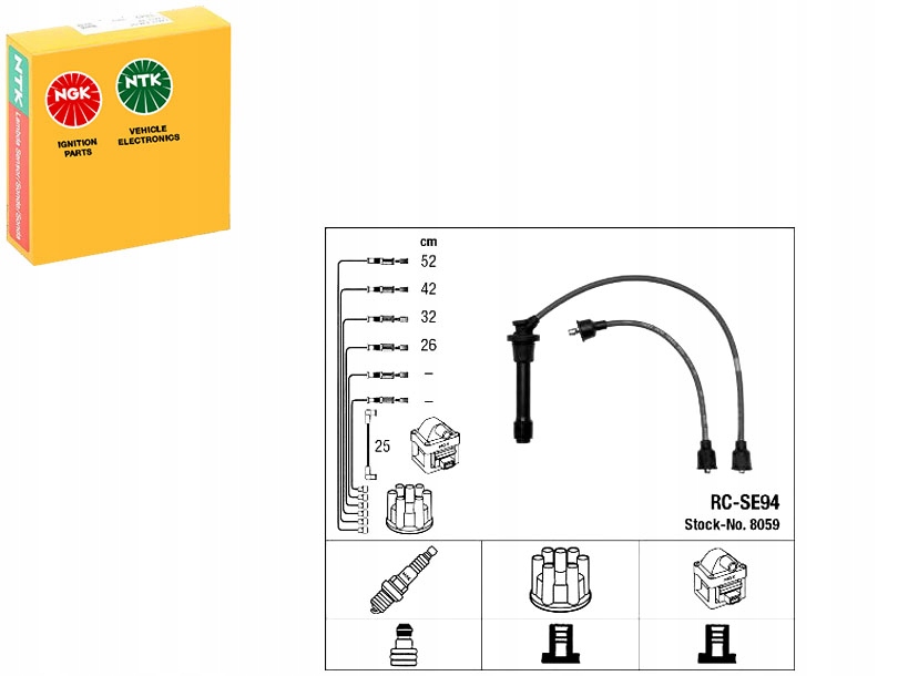 фото №1, Дроти запалювання ngk8059 ngk