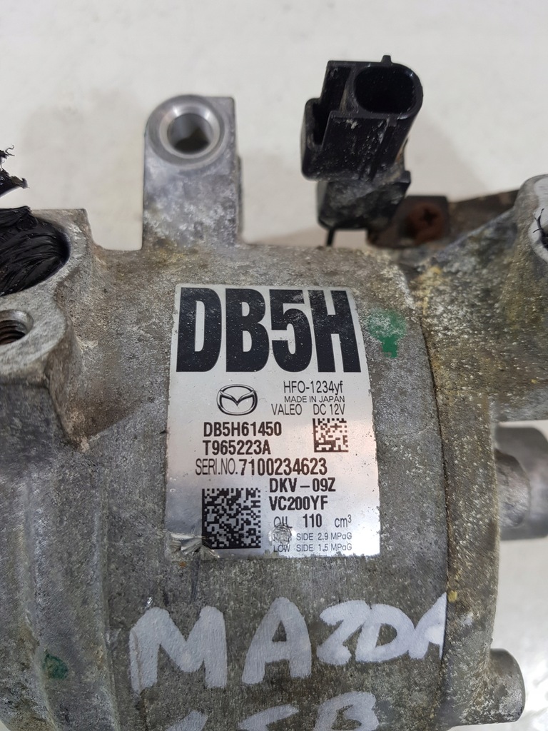 фото №9, Компресор кондиціонера db5h61450 mazda 2 dl dj 1.5b