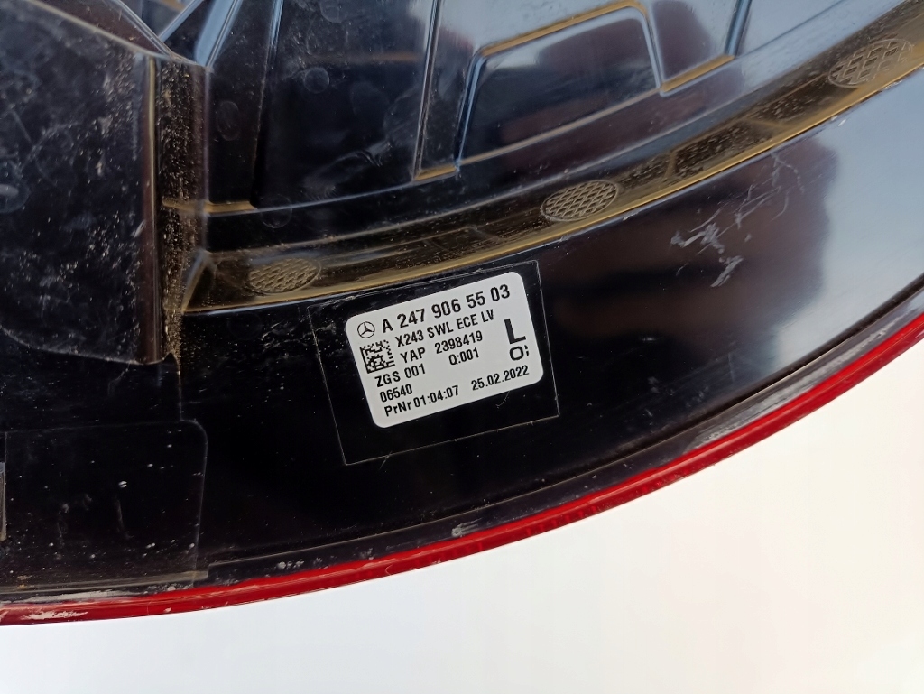 фото №6, Mercedes eqb x243 лампа левая задняя 23r a2479065503