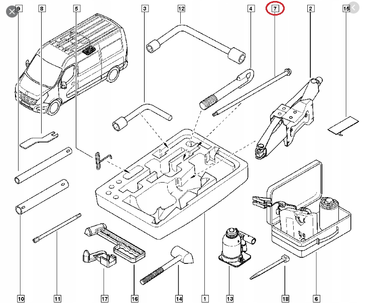 фото №11, Ключ windy колеса renault master iii 2.3 dci orygin