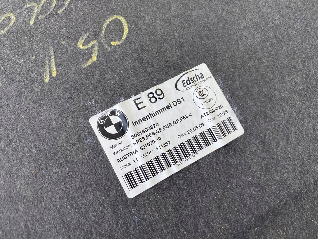 фото №5, Стеля bmw z4 e89 бежева