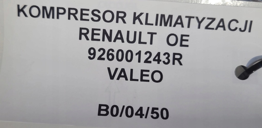 фото №7, Компресор кондиціонера renault оригінальний номер 926001243r
