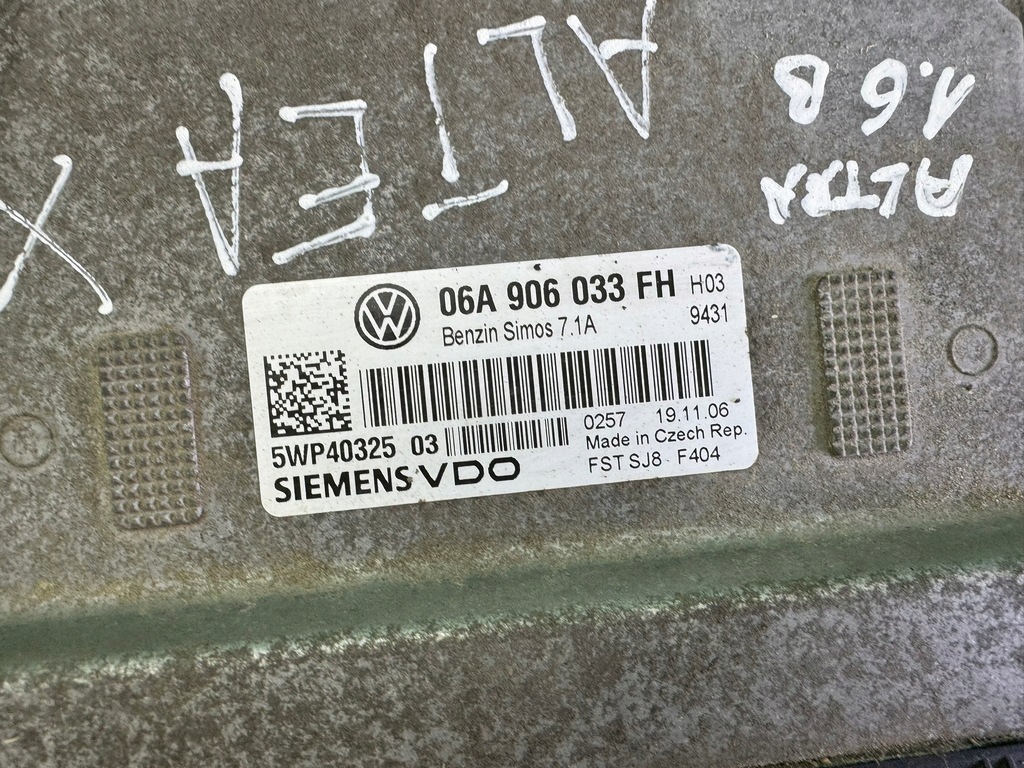 фото №14, Бортовой компьютер набор стартовый иммобилайзер запуск seat altea xl 1.6 mpi 8v 04-