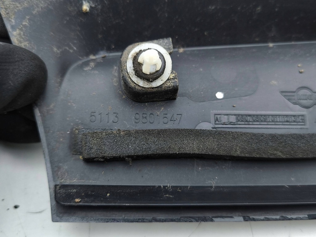 фото №10, Mini cooper countryman r60 2014 левая сторона молдинг стекло задний