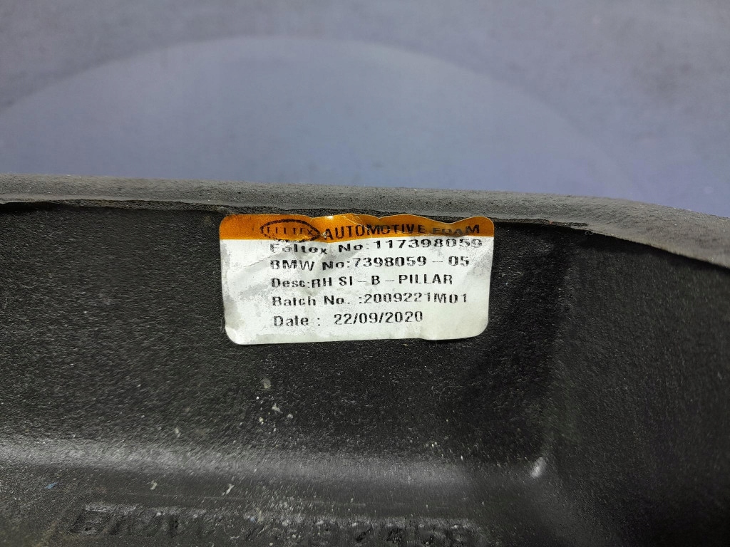 фото №5, Bmw x3 g01 шумоизоляция стойка b нижние левая 7398059